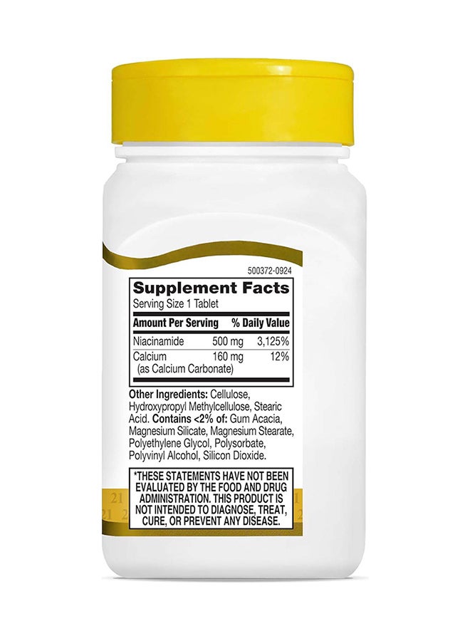 21st Century Niacinamide Vitamin Supplement 500mg - 110 Tablets - Image 2